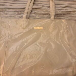 sleek ivory tote bag